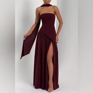 MAXI DRESS - CHERRY LACQUER